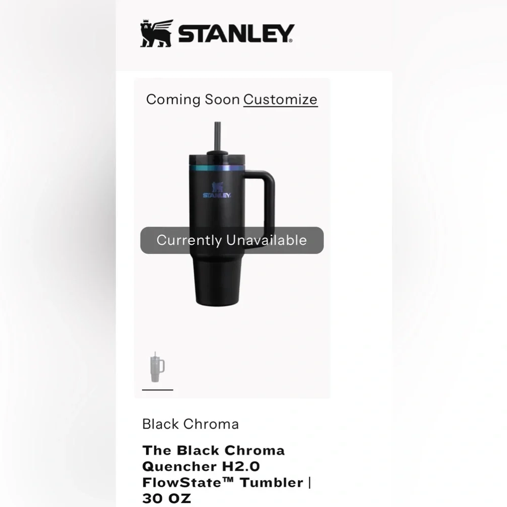 NWT Stanley Black Chroma 30oz Tumbler - Picture 7 of 7